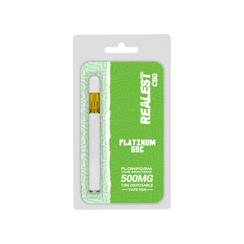 Realest CBG 500mg Flowform Wide Spectrum CBG Disposable Vape Pen 170 Puffs